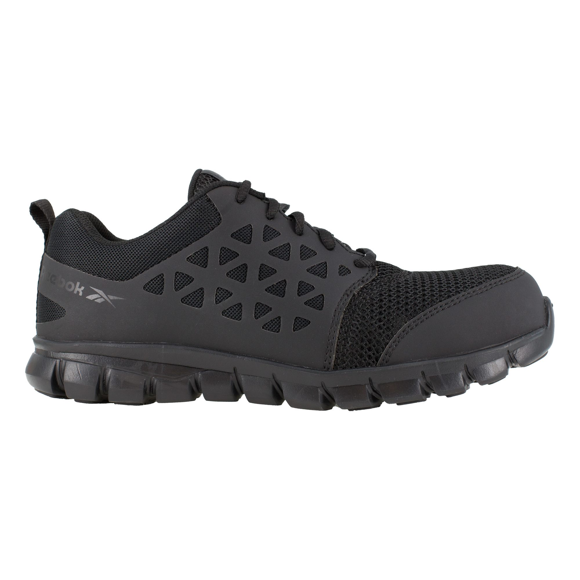 Reebok, Athletic Work Shoe, Size 4 1/2, Width Wide, Color Black, Model# RB4039